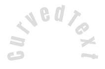 Text sample curved