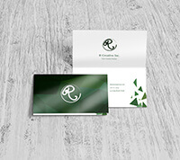 Folded Business Cards 14pt + UV (High Gloss)