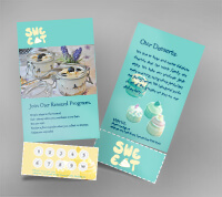 Custom Matte Tear Cards 14pt
