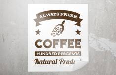 Custom white opaque window clings