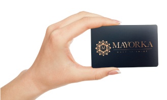 Premium feel laminated tent card stock