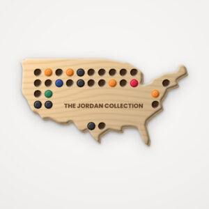 Beer Cap Map of USA
