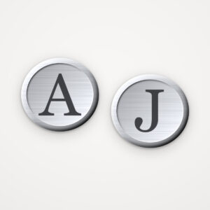 Custom Engraved Metal Cufflinks