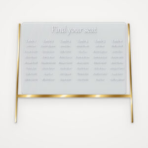 Personalized Engraved Wedding Seating Chart