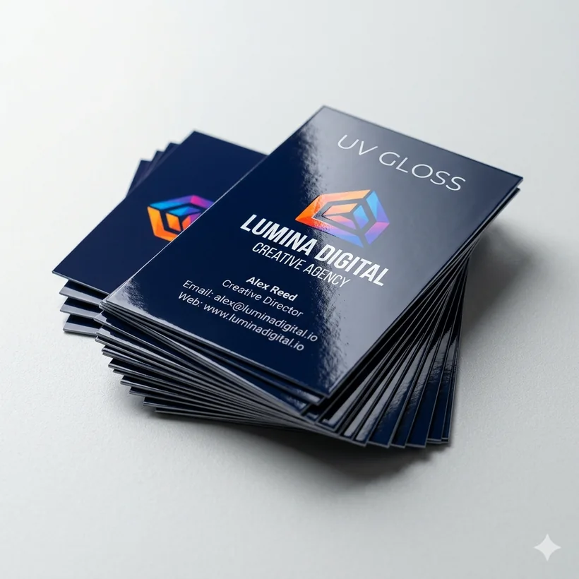 14pt UV gloss business cards