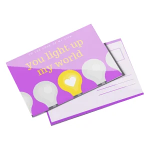 14pt Writable + UV Postcards